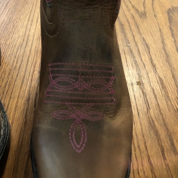 smoky mountain annie western boot round toe, brown distress, style 3551C - Picture 3 of 10